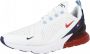 Nike Air Max 270 Herenschoen White Midnight Navy Psychic Blue Chile Red Heren - Thumbnail 3