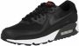 Nike Air Max 90 Black University Red White Dark Smoke Grey - Thumbnail 4