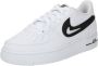 Nike Kinderschoen Air Force 1 White Black - Thumbnail 3