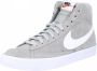 Nike Blazer Mid Suede Light Smoke Grey White Black White - Thumbnail 4