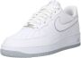 Nike Air Force 1 Low 07 Heren Sneakers Schoenen Leer Wit-Grijs DV0788 - Thumbnail 2