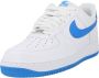 Nike Herenschoen Air Force 1 '07 White White Photo Blue- Heren White White Photo Blue - Thumbnail 3