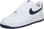 Nike Air Force 1 '07 LV8 Dames White White Midnight Navy- Heren White White Midnight Navy - Thumbnail 3