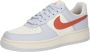 Nike Air Force 1 Low '07 Lichtblauw Gebroken Wit Oranje Sneakers Dames - Thumbnail 2