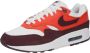 Nike Herenschoenen Air Max 1 Summit White Picante Red Burgundy Crush- Heren Summit White Picante Red Burgundy Crush - Thumbnail 3