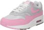 Nike Air Max 1 '87 Wmns Pink Rise Sneakers Dames Metallic Platinum Summit White Pink Rise - Thumbnail 3