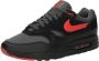 Nike Herenschoenen Air Max 1 Essential Black Iron Grey University Red- Heren Black Iron Grey University Red - Thumbnail 2