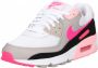 Nike Air Max 90 sneakers wit roze zwart grijs - Thumbnail 1