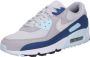 Nike Herenschoenen Air Max 90 Pure Platinum Glacier Blue Court Blue White- Heren Pure Platinum Glacier Blue Court Blue White - Thumbnail 3