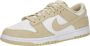 Nike Herenschoenen Dunk Low Retro SE Leather Suede White White Team Gold- Heren White White Team Gold - Thumbnail 2