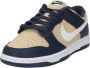 Nike Damesschoenen Dunk Low Midnight Navy Team Gold White- Dames Midnight Navy Team Gold White - Thumbnail 3