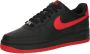 Nike Herenschoen Air Force 1 '07 Black Black University Red- Heren Black Black University Red - Thumbnail 3