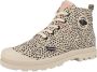 Palladium Pampa Safari canvas sneakers met dierenprint beige zwart - Thumbnail 4