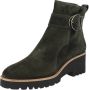 Paul Green 9763 Enkellaarsjes Enkelboots met rits Dames Groen - Thumbnail 4