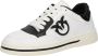 Pinko Leren Sneaker met Polyurethaan Samenstelling White Dames - Thumbnail 2