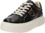 Pinko Leren Sneaker met Polyurethaan Stijl Ss0003P014Zi8 Black Dames - Thumbnail 3