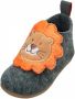 Playshoes Pantoffels Leeuw Junior Vilt textiel Grijs bruin Mt - Thumbnail 2