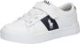 Ralph Lauren Polo Frazier PS Wit-Blauwe Sneaker - Thumbnail 2