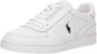 Ralph Lauren Witte Sneakers Ronde Neus Vetersluiting Gewatteerde Binnenzool Versterkte Contrasterende Hiel White Heren - Thumbnail 7