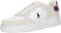 POLO Ralph Lauren leren sneakers wit rood - Thumbnail 2