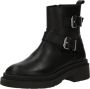 PS Poelman Benni leren enkelboots zwart - Thumbnail 2