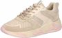 PS Poelman Dames MINION Nude Combo Mesh Suède Leren Runner Sneakers met Lakleer Details Beige Taupe Roze Multi - Thumbnail 2