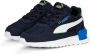 Puma Graviton sneakers donkerblauw wit groen - Thumbnail 4