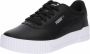 PUMA Carina L Dames Sneakers Black- White- Silver - Thumbnail 6