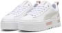 Puma Mayze Lth Wns | white rose quartz Wit Leer Lage sneakers Dames - Thumbnail 4