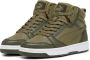 Puma Rebound V6 Mid sneakers groen Jongens Meisjes Polyester 36 - Thumbnail 2