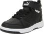 Puma Rebound V6 Mid sneaker zwart wit Imitatieleer 36 Sneakers - Thumbnail 6