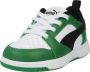 Puma Rebound V6 Lo sneakers wit zwart groen Jongens Meisjes Leer Meerkleurig 23 - Thumbnail 7