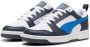 PUMA Rebound V6 Lo Jr Unisex Sneakers White-Hyperlink Blue-Galactic Gray - Thumbnail 1