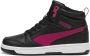 Puma Rebound v6 Mid sneakers zwart roze wit - Thumbnail 2