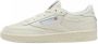 Reebok Club C 85 Vintage met blauwe details Wit Leer Lage sneakers Unisex - Thumbnail 3