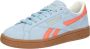 Reebok Classics Club C Grounds suède sneakers lichtblauw oranje - Thumbnail 9