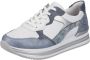 Remonte Dames Sneaker D1320-80 Blauw Wit Zilver - Thumbnail 4