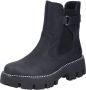 Rieker Chelsea-boots instappers enkellaars plateau met binnenrits - Thumbnail 1