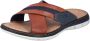 Rieker Slipper 25186-24 Bruin Combi - Thumbnail 2