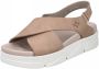 Rieker Beige Open Casual Platte Sandalen Beige Dames - Thumbnail 3