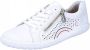 Rieker Witte Leren Sneakers voor Dames White Dames - Thumbnail 4