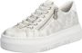 Rieker Witte Vrijetijdsschoenen Dames Sneakers White Dames - Thumbnail 4