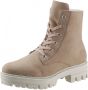 Rieker Beige Casual Gesloten Enkellaarsjes Beige Dames - Thumbnail 4