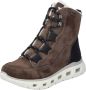 Rieker Booties M6012-25 Vrouwen Bruin Laarzen - Thumbnail 2