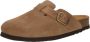 Scholl FAE NEW Suede SA Womens Taupe FALSO Clogs Taupe - Thumbnail 2