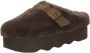 Scholl GRETA E Synthetic fur Womens Brown FALSO Clogs Brown - Thumbnail 2