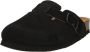 Scholl FAE NEW Suede SA Womens Black FALSO Clogs Black - Thumbnail 3