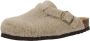 Scholl FAE NEW Synthetic shearling Womens Taupe FALSO Clogs Taupe - Thumbnail 3