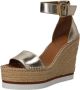 See By Chloé SEE BY CHLOE Glyn High Sandalen Met Sleehak Dames Goud - Thumbnail 3