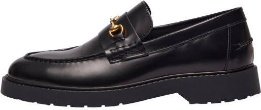 Selected Homme Penny loafers van leer met applicatie model 'HORSEBIT'